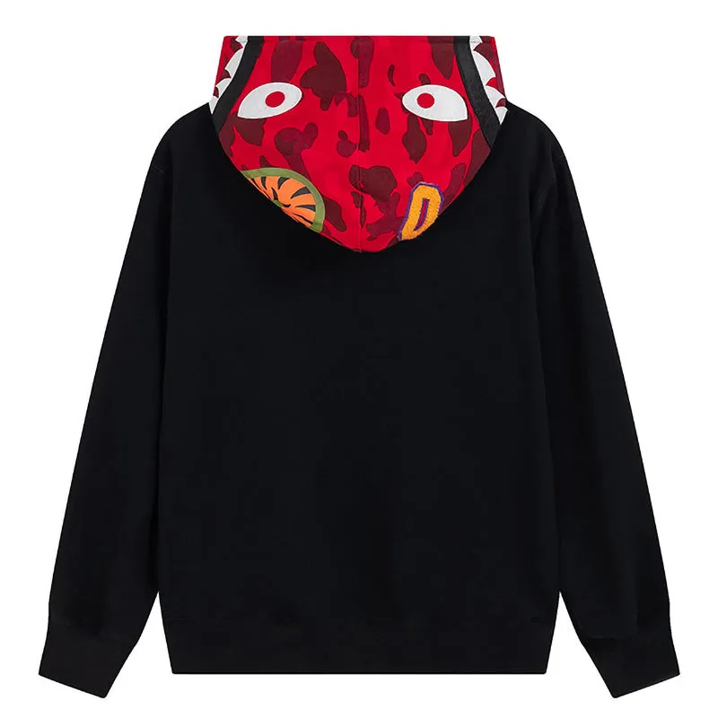 Bape Shark head camouflage Hoodie