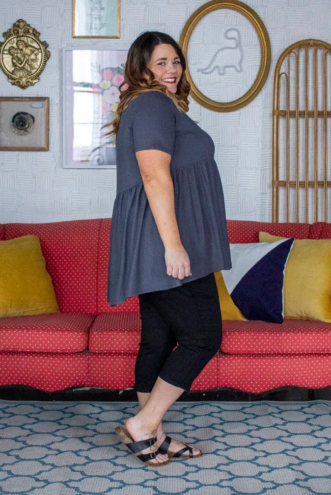 Basic Butter Babydoll, Ash Grey