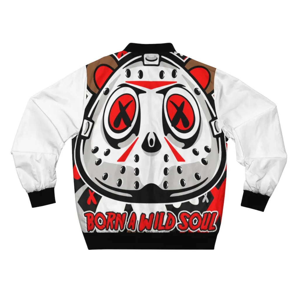 Born a wild soul Men's Bomber Jacket, Custom Bomber, Graphic bomber, Baw's Bomber