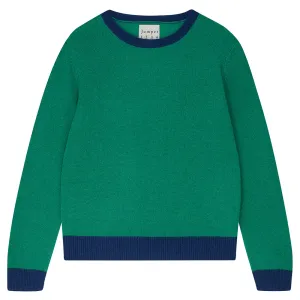 Contrast Crew Sweater