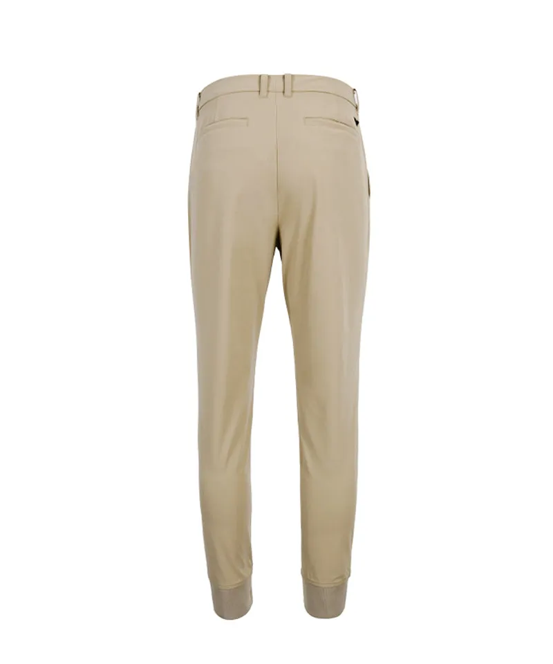 CREVE NINE: Men's Half Jogger Pants - Beige