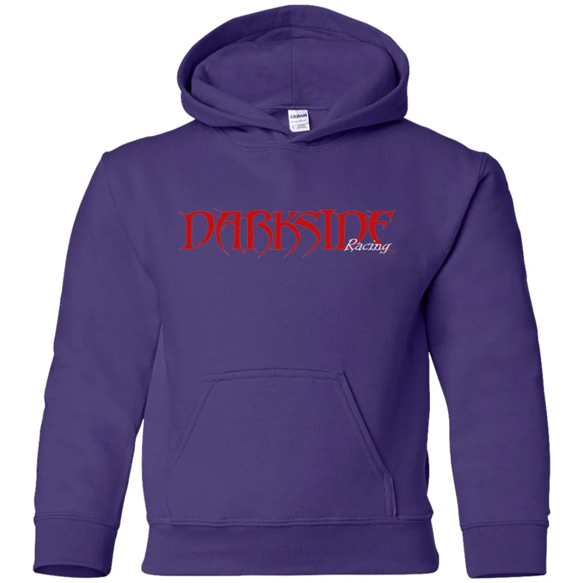 Dark Side Racing 2-sided print w/ skull on back G185B Gildan Youth Pullover Hoodie