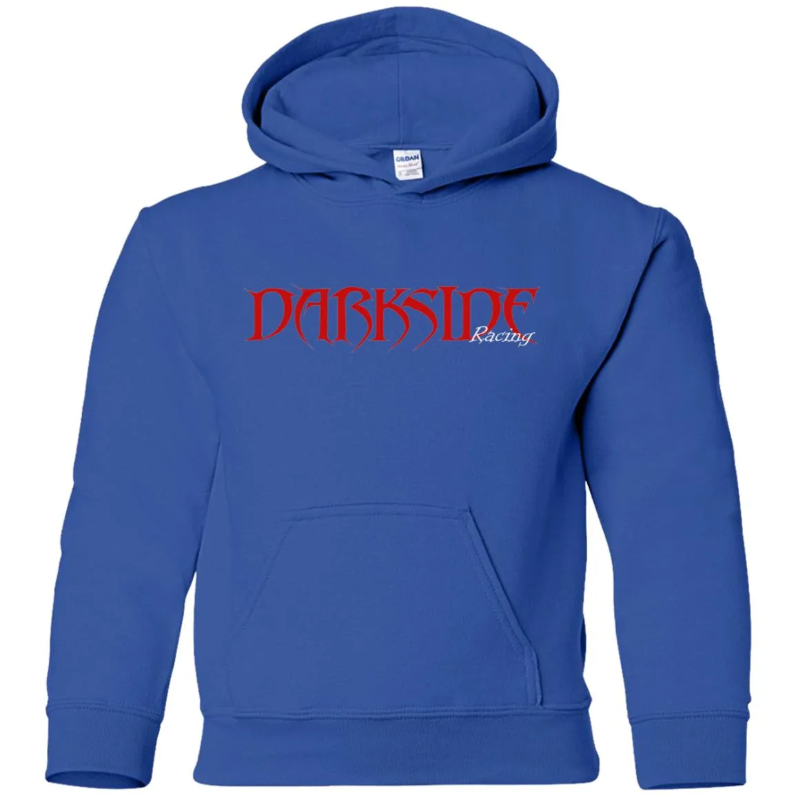 Dark Side Racing 2-sided print w/ skull on back G185B Gildan Youth Pullover Hoodie