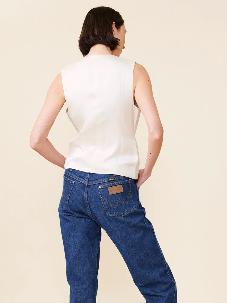 Lingua Franca - Waverly Linen Vest - Natural