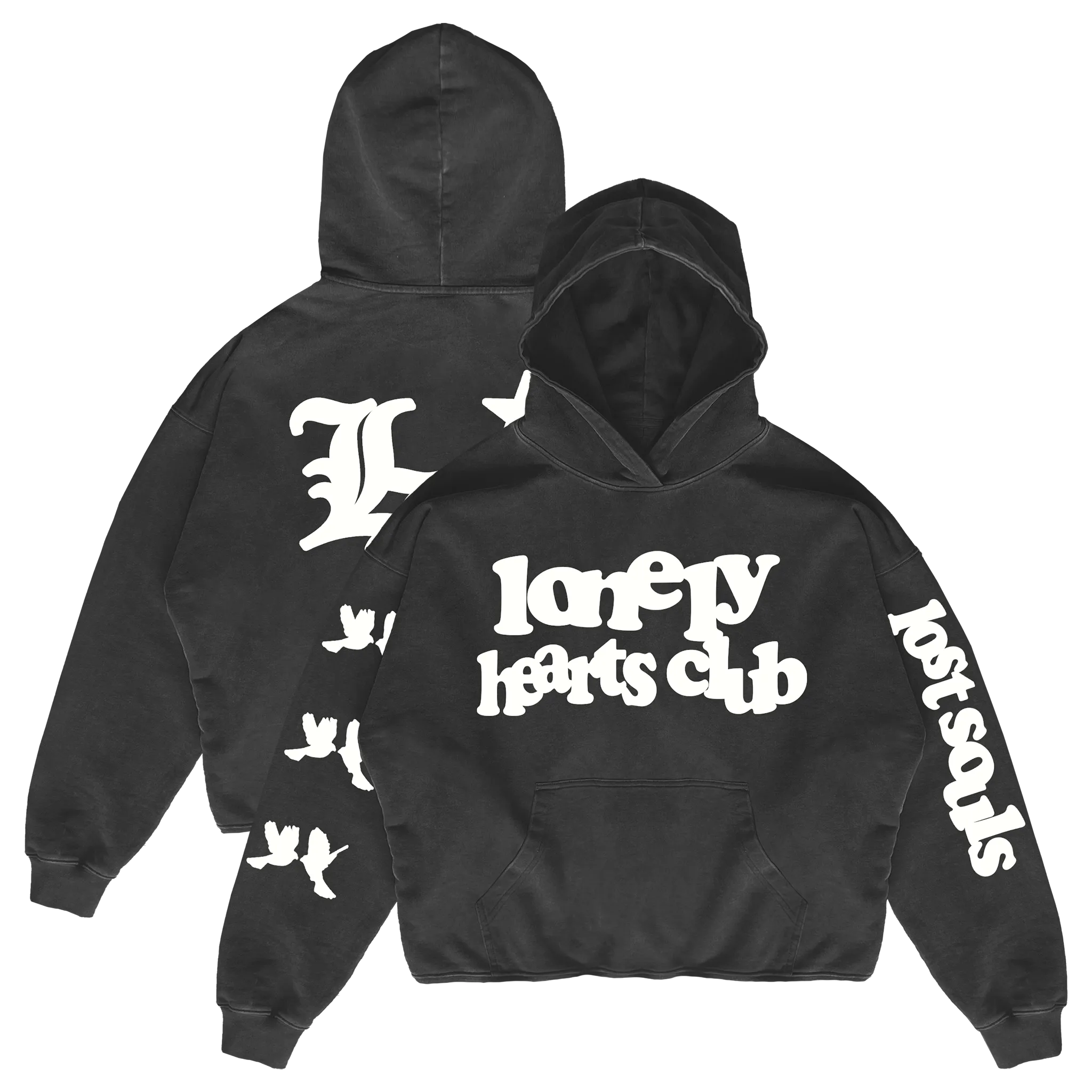 Lost Souls Cropped Premium Hoodie