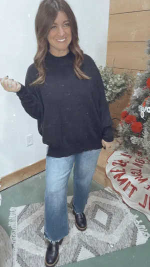 Might Be Cashmere Sweater in Black
