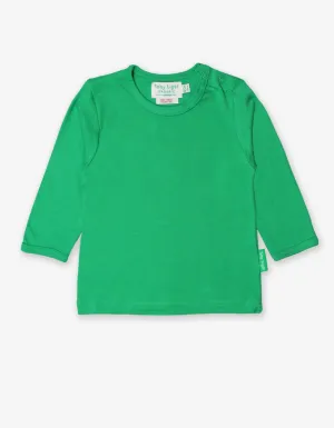 Organic Green Basic Long-Sleeved T-Shirt