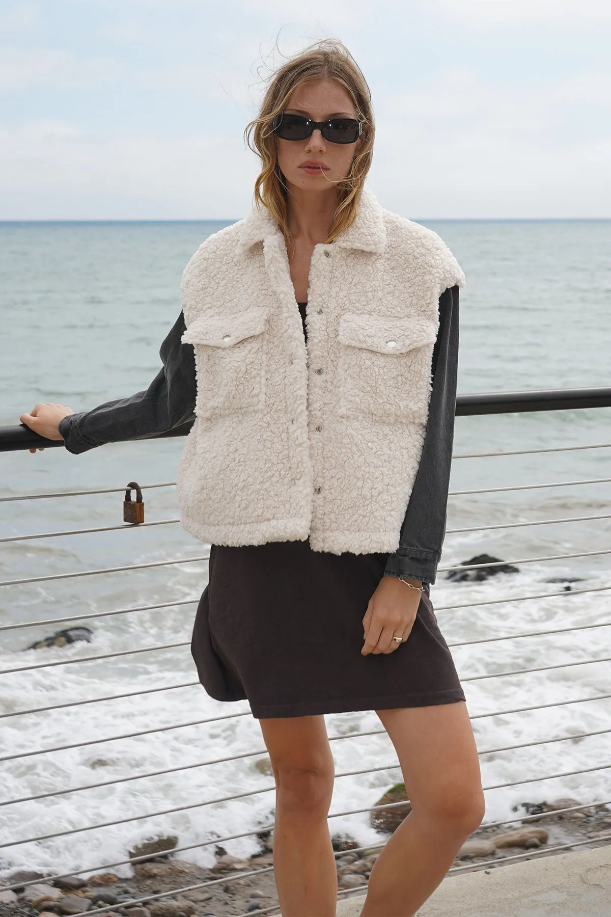 Riley Jacket - Cream & Grey