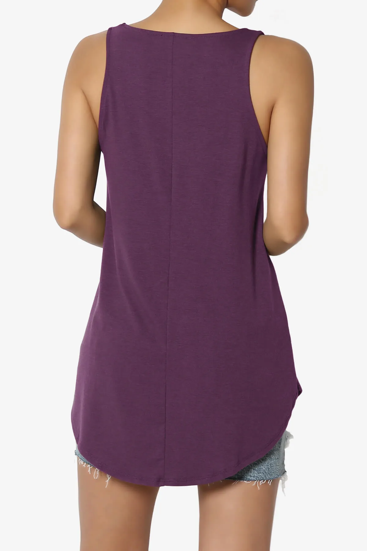 Santo Scoop Neck Loose Fit Tank Top PLUS