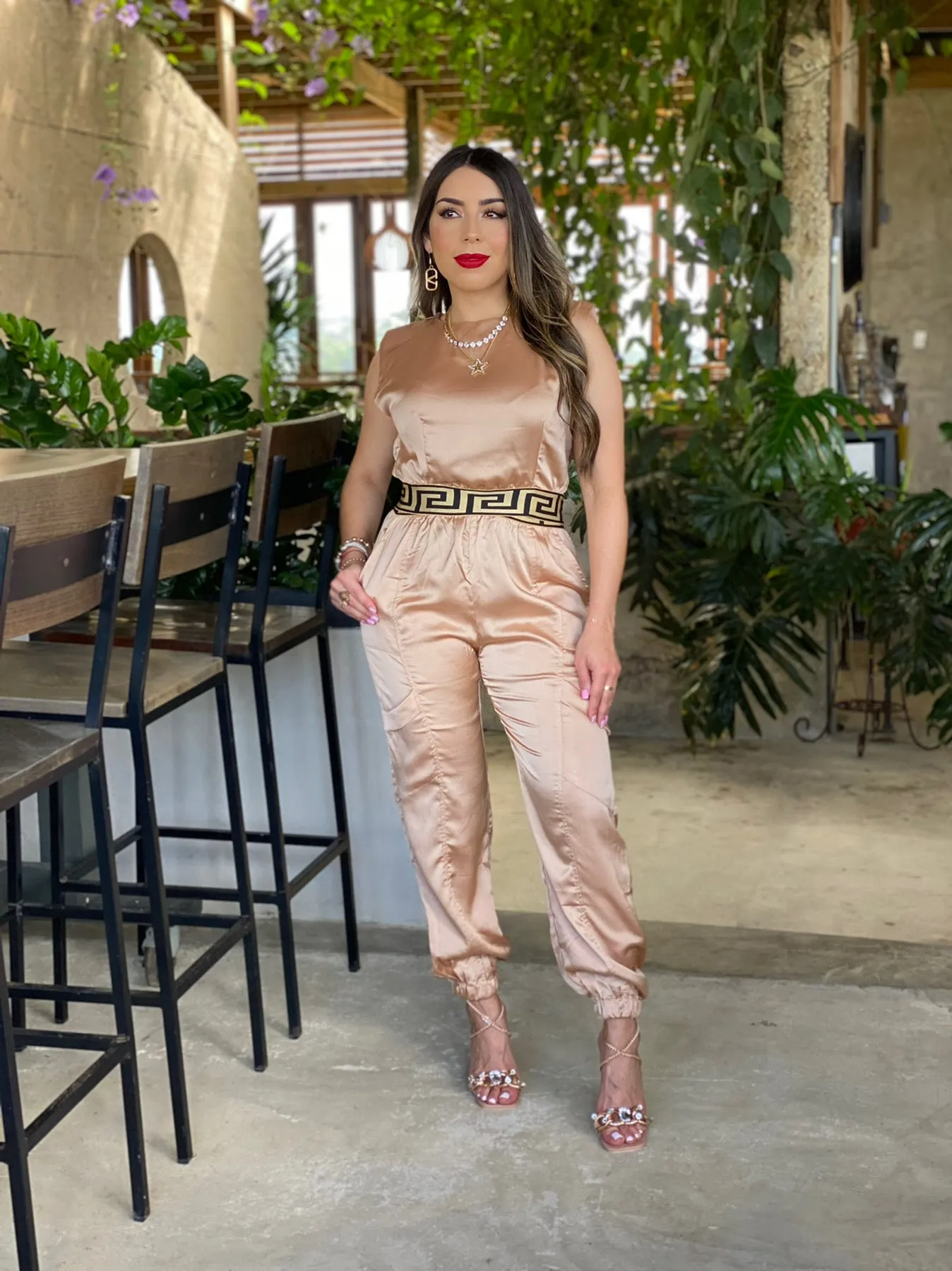 SATIN JOGGER SET