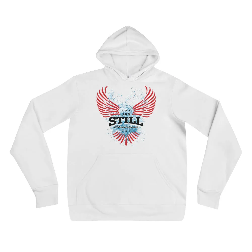 Soaring Champion on front, Be Your Beast on back, women's pull-over hoodie