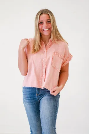 Sunset at the Beach Gauze Top