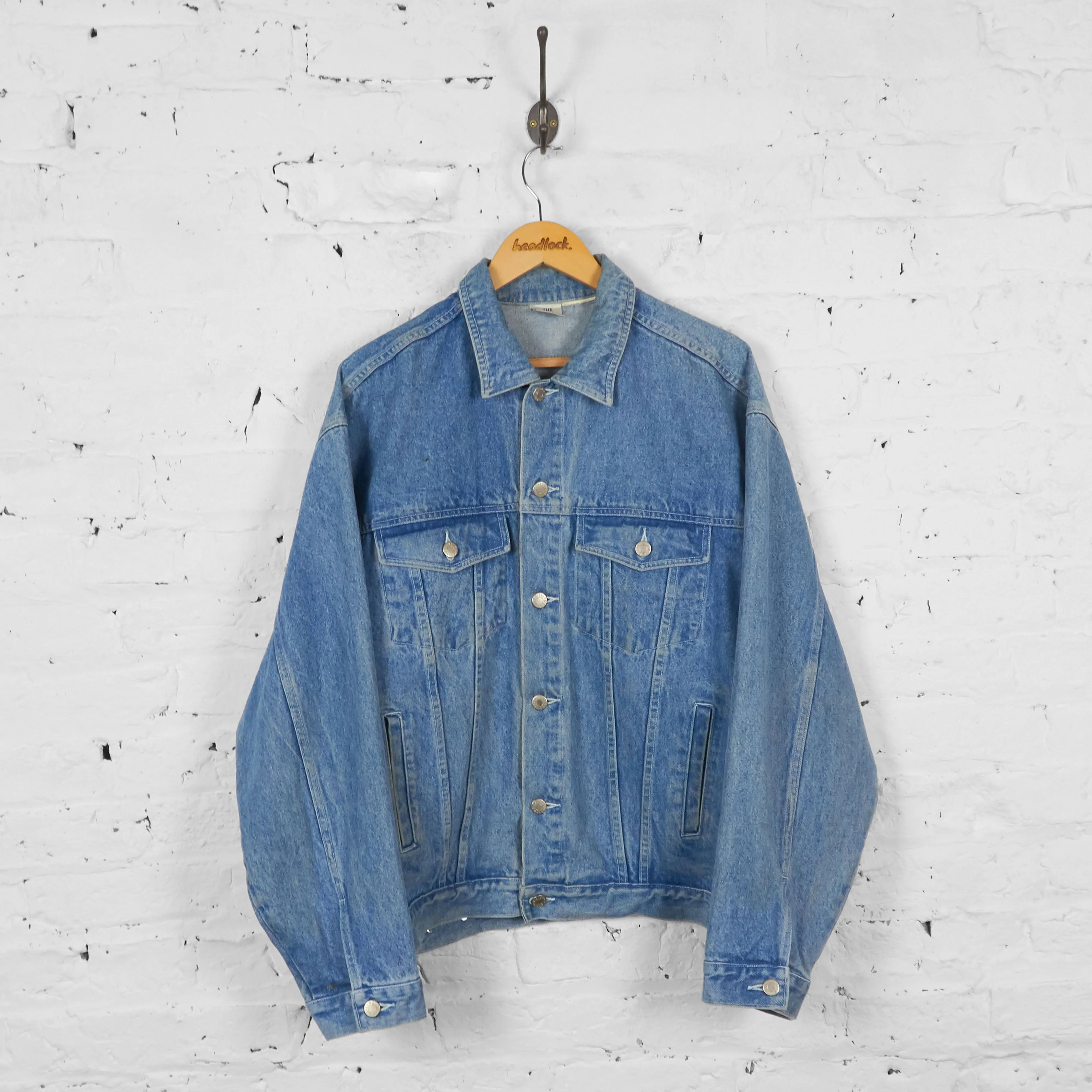 Vintage Disney Characters Denim Jacket - Blue - L