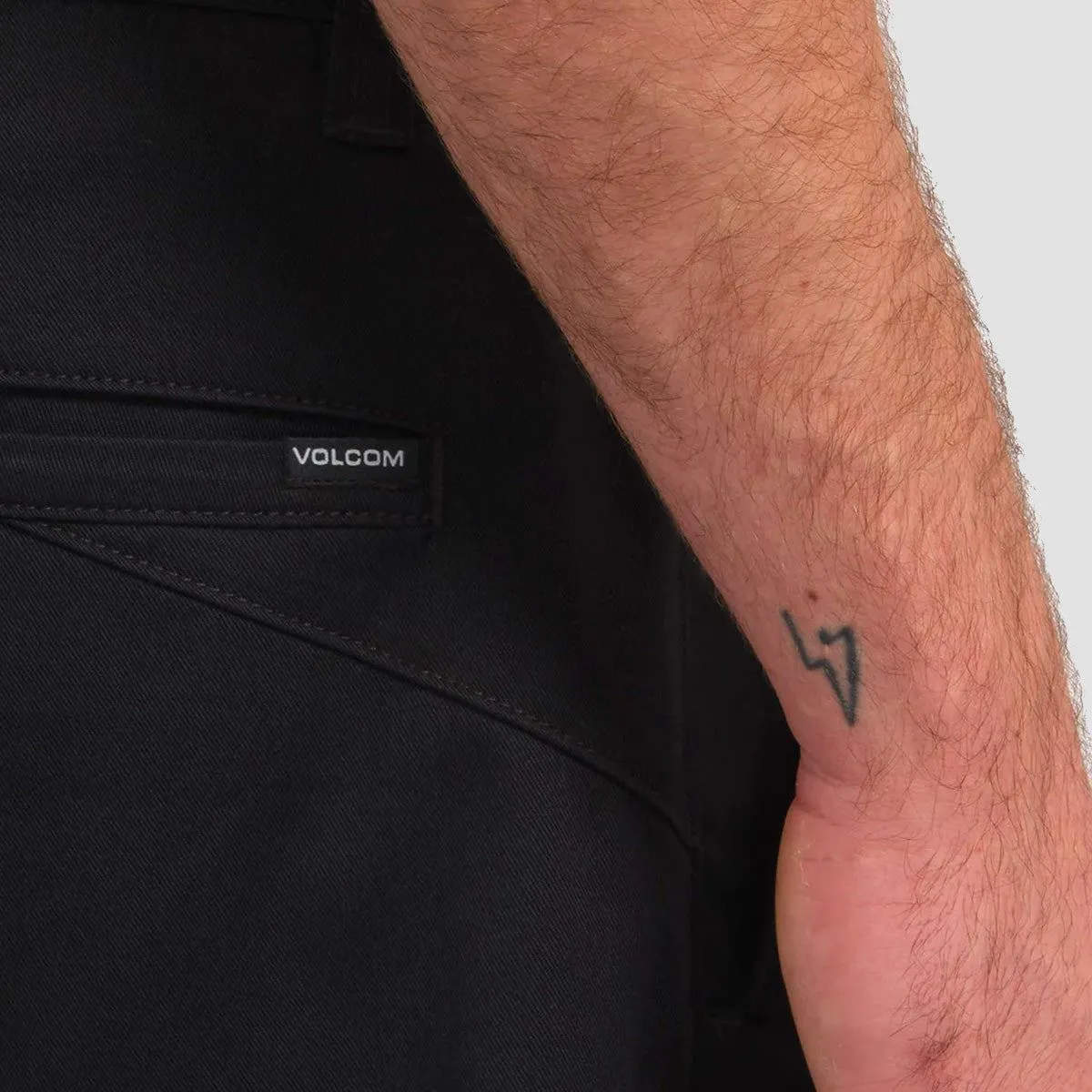 Volcom Frickin Regular Stretch Chino Pants Black