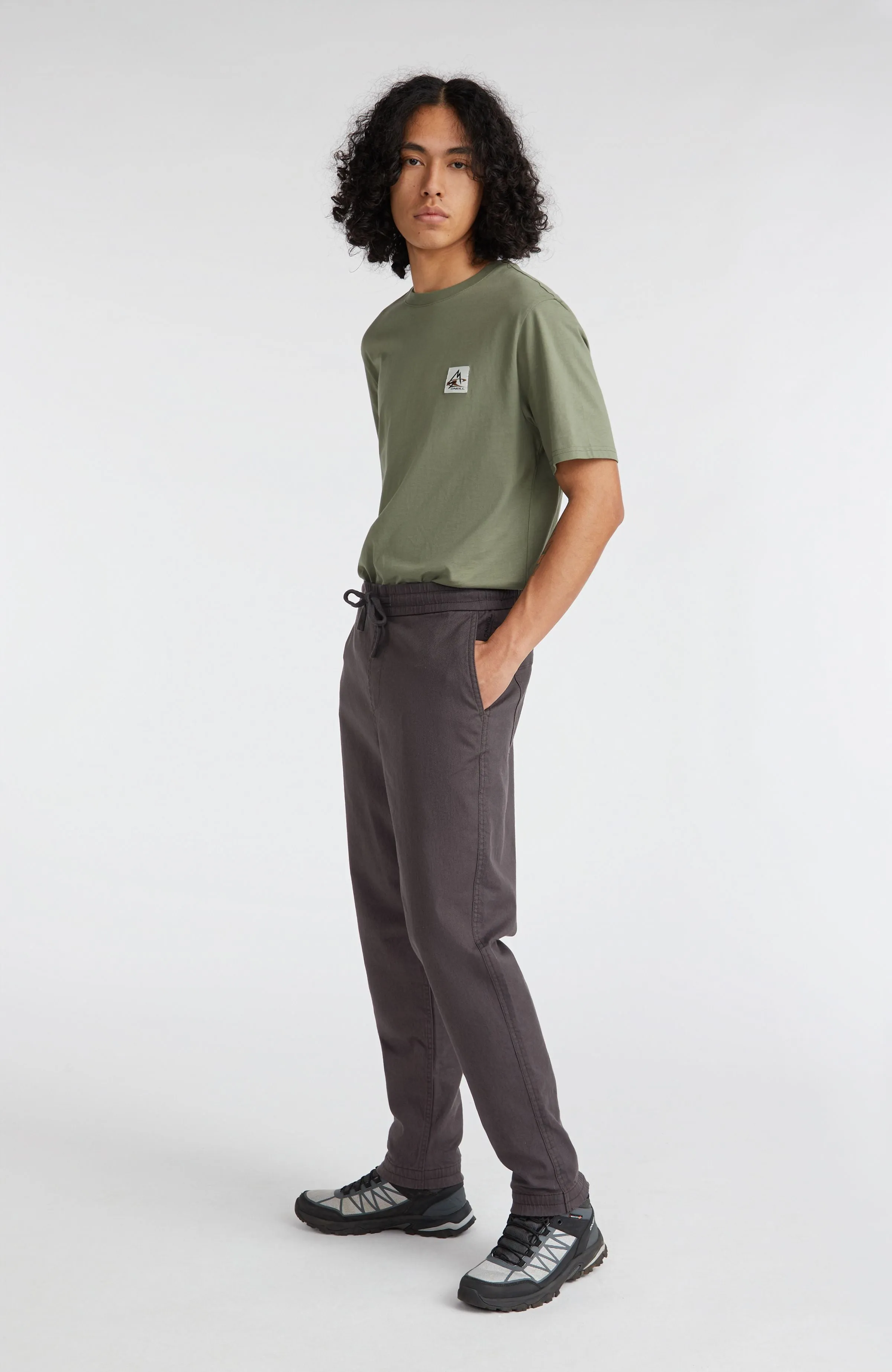 Woven Chino-Jogginghose | Raven